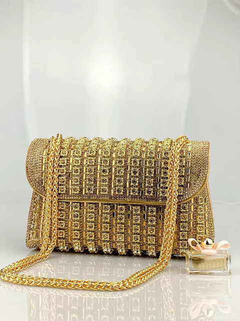 Rhinestone clutch: luxury crystal evening, party