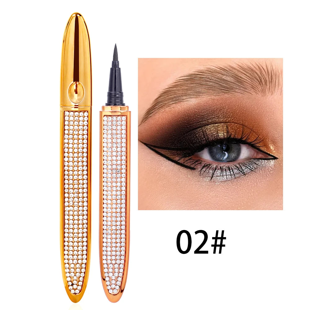 No Glue Non Magnetic Quick Drying Eyelashes Sticking Eye Liner Pen