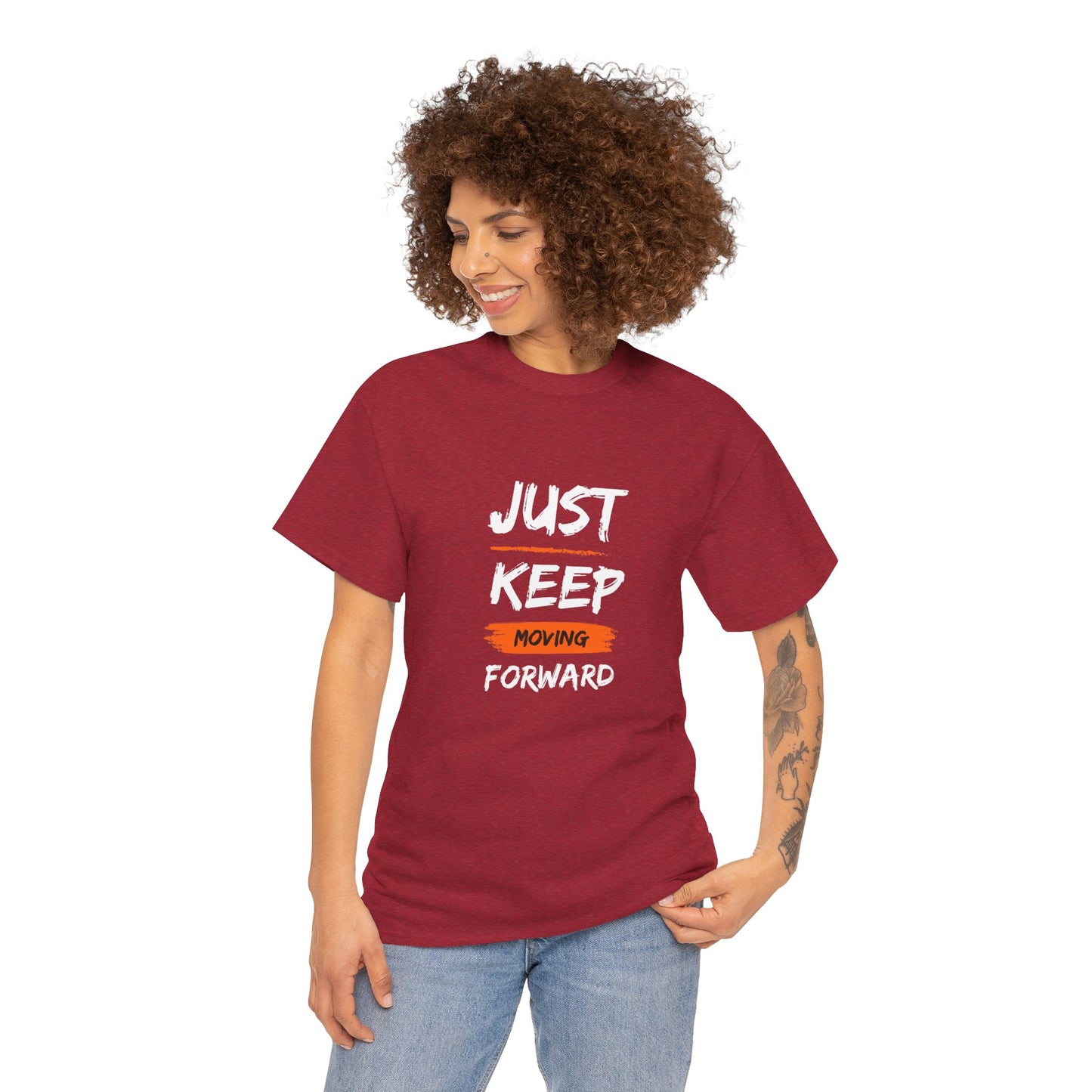 Just Keep Moving Forward Inspirational T-shirt