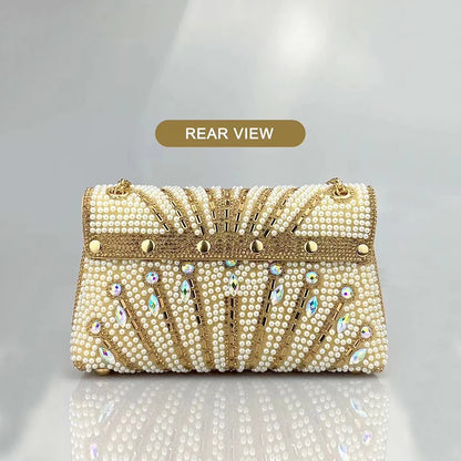 New luxury purses: versatile, party, pearl, gold.