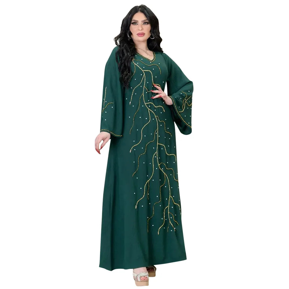 Dubai Abaya Turkey Islam Long Evening Dresses 