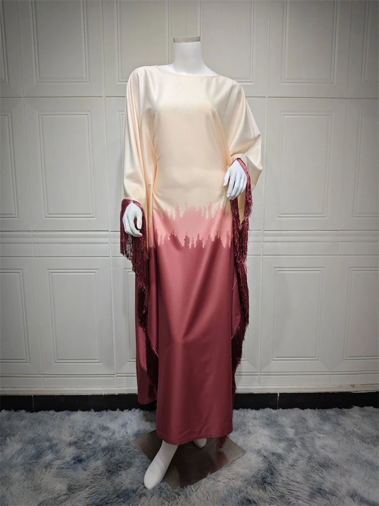 African Kaftan Dress for Women: Moroccan style, elegant and modest robe.