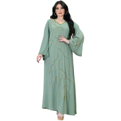 Dubai Abaya Turkey Islam Long Evening Dresses 