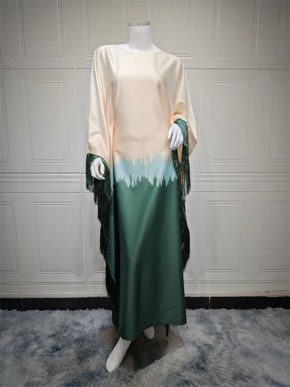 African Kaftan Dress for Women: Moroccan style, elegant and modest robe.