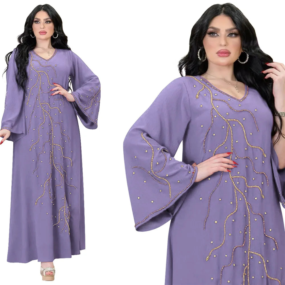 Dubai Abaya Turkey Islam Long Evening Dresses 