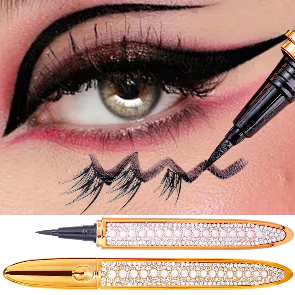 No Glue Non Magnetic Quick Drying Eyelashes Sticking Eye Liner Pen